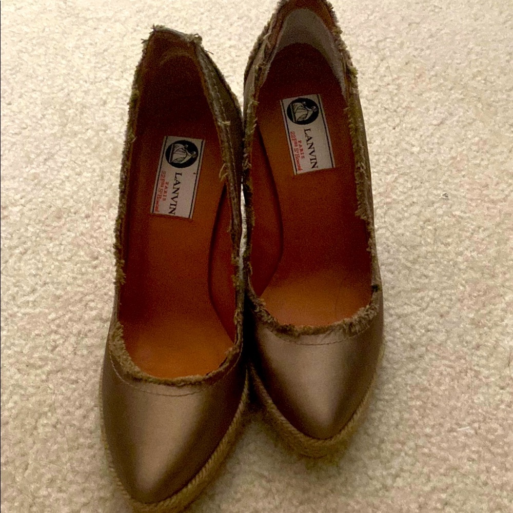 Lanvin Brown Espadrilles Classic Design
